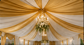 plafon tenda dekorasi wedding
